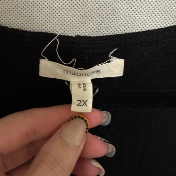 Maurices Classic Black Blouse - Picture 3 of 4